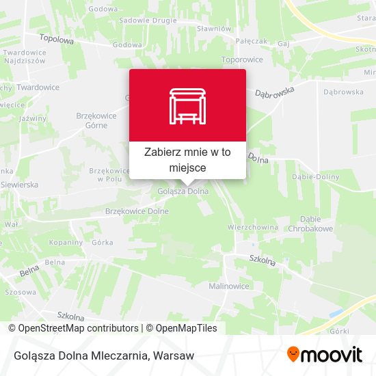 Mapa Goląsza Dolna Mleczarnia