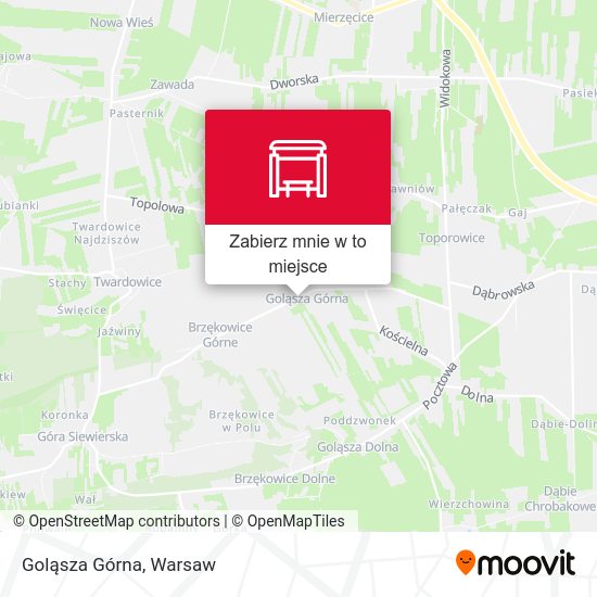 Mapa Goląsza Górna