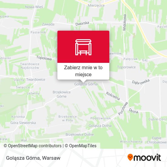 Mapa Goląsza Górna