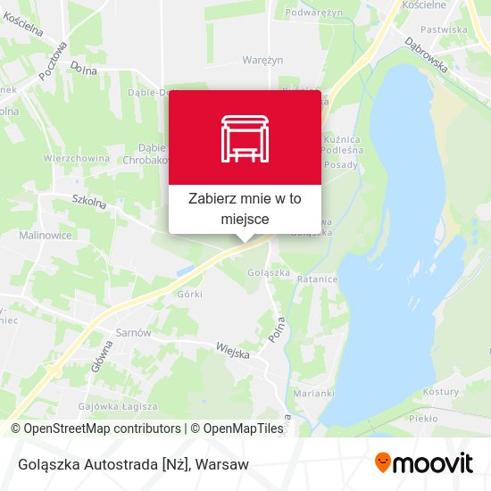 Mapa Goląszka Autostrada [Nż]