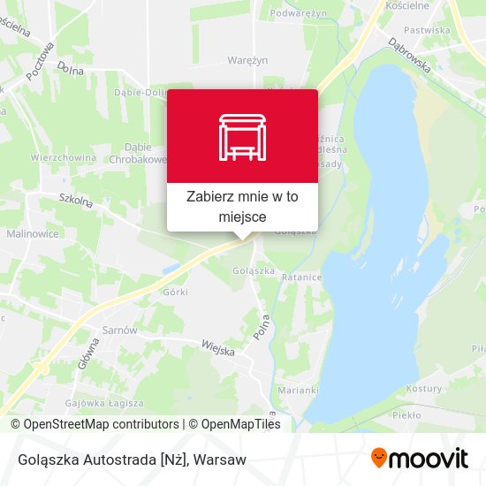 Mapa Goląszka Autostrada [Nż]