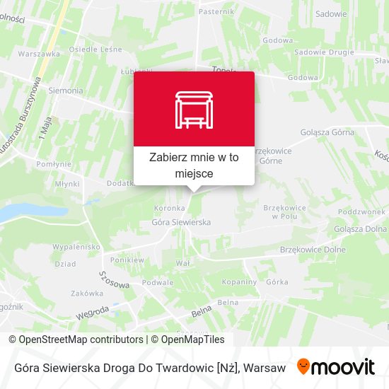 Mapa Góra Siewierska Droga Do Twardowic [Nż]