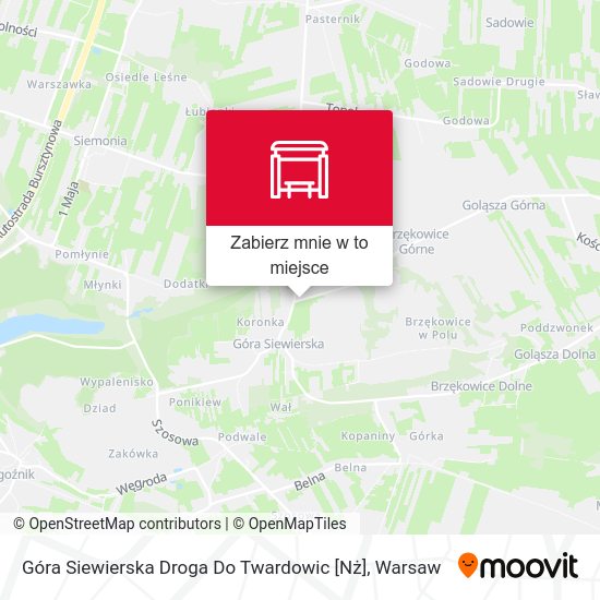 Mapa Góra Siewierska Droga Do Twardowic [Nż]