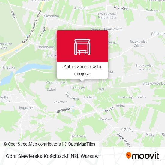 Mapa Góra Siewierska Kościuszki [Nż]