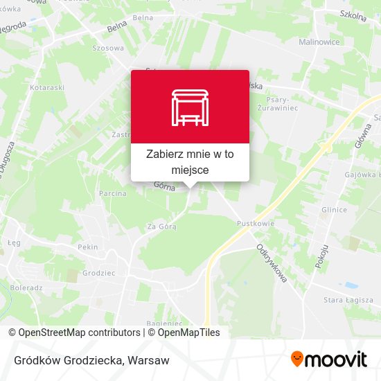 Mapa Gródków Grodziecka