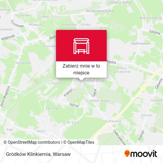 Mapa Gródków Klinkiernia