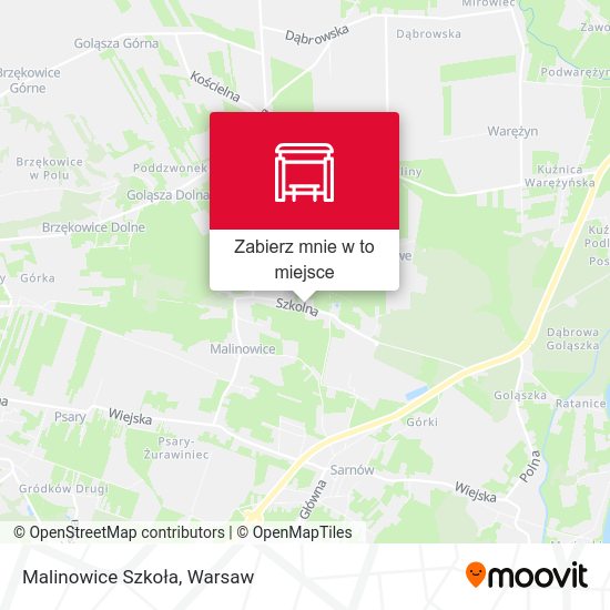 Mapa Malinowice Szkoła