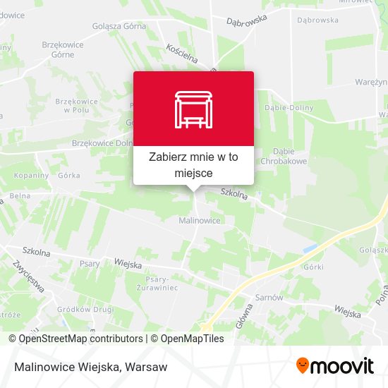 Mapa Malinowice Wiejska