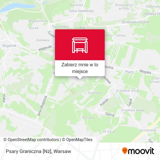 Mapa Psary Graniczna [Nż]