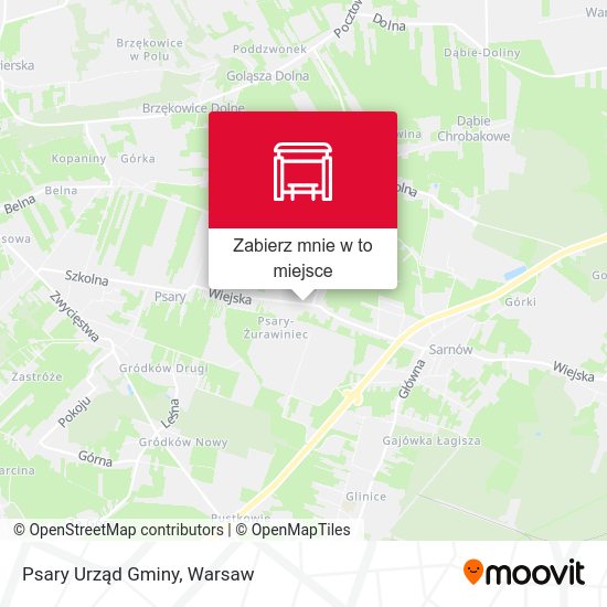 Mapa Psary Urząd Gminy