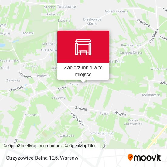 Mapa Strzyżowice Belna 125