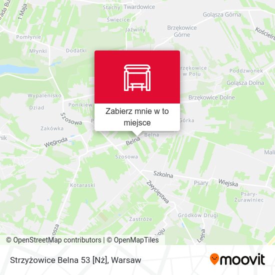 Mapa Strzyżowice Belna 53 [Nż]