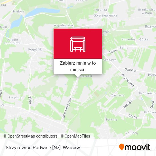 Mapa Strzyżowice Podwale [Nż]