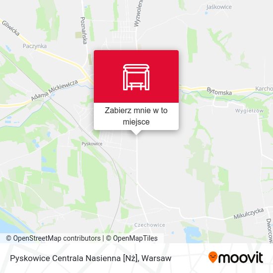 Mapa Pyskowice Centrala Nasienna [Nż]