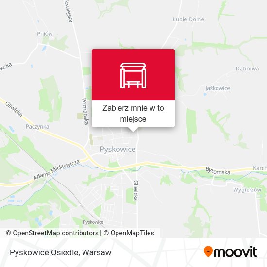 Mapa Pyskowice Osiedle