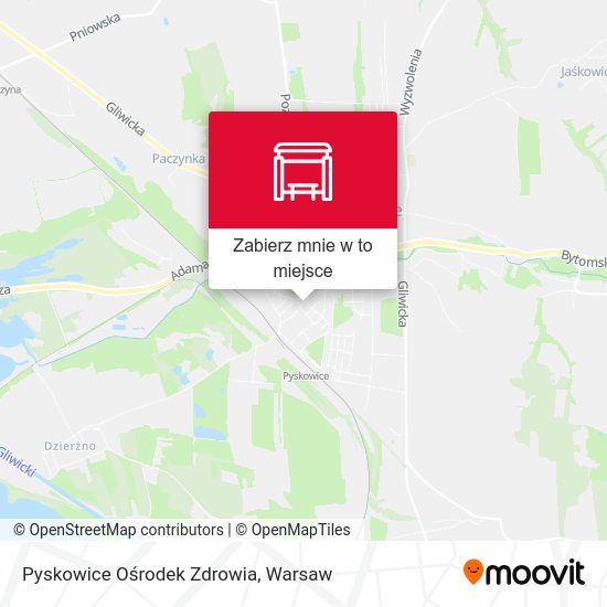 Mapa Pyskowice Ośrodek Zdrowia