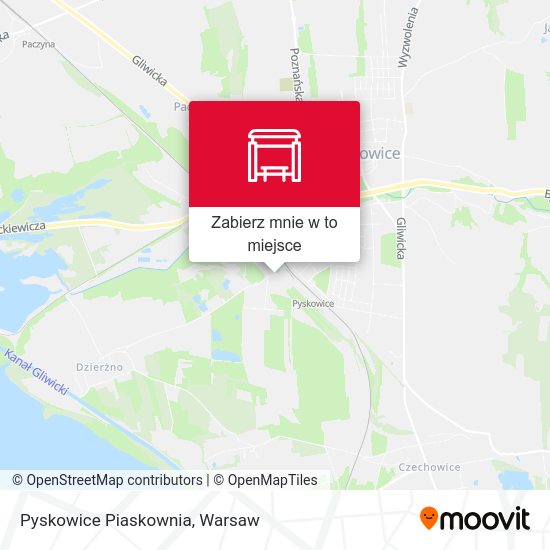 Mapa Pyskowice Piaskownia