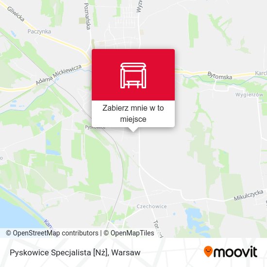 Mapa Pyskowice Specjalista [Nż]