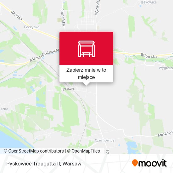 Mapa Pyskowice Traugutta II