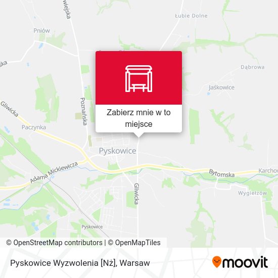 Mapa Pyskowice Wyzwolenia [Nż]