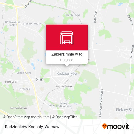 Mapa Radzionków Knosały