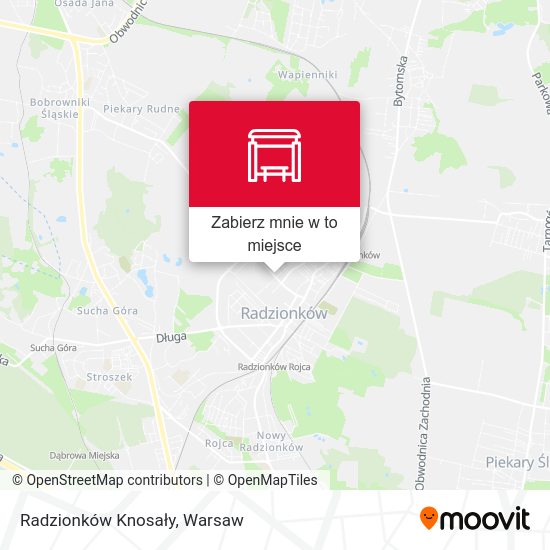 Mapa Radzionków Knosały