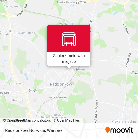 Mapa Radzionków Norwida