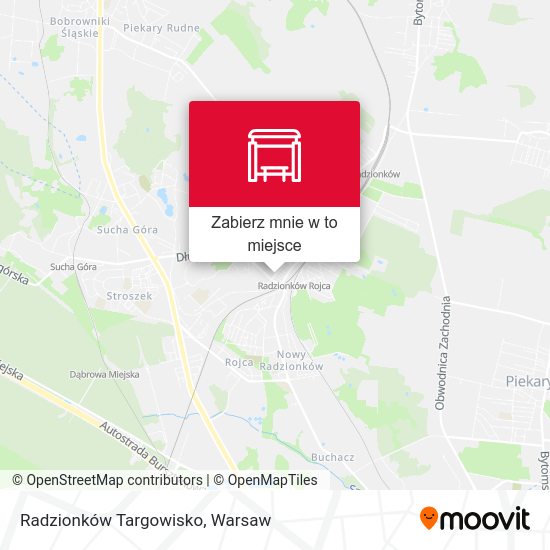 Mapa Radzionków Targowisko