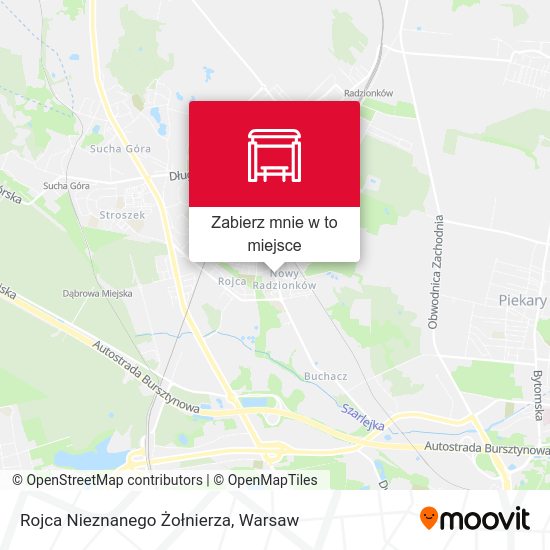 Mapa Rojca Nieznanego Żołnierza