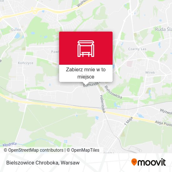 Mapa Bielszowice Chroboka