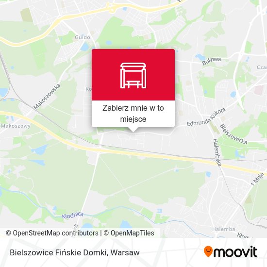 Mapa Bielszowice Fińskie Domki