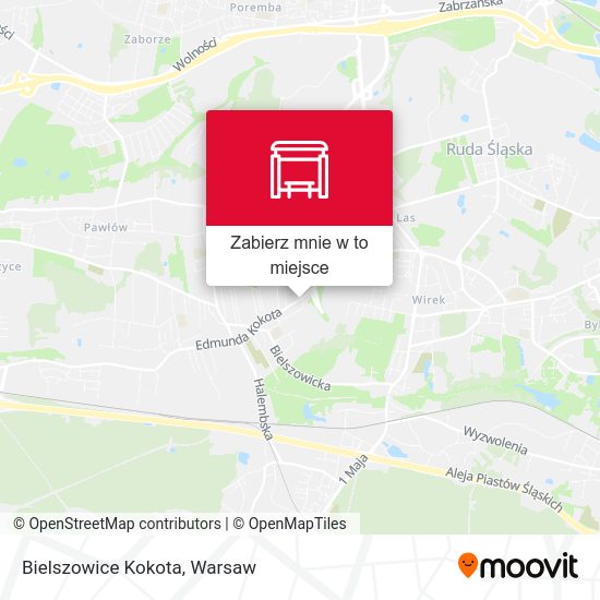 Mapa Bielszowice Kokota