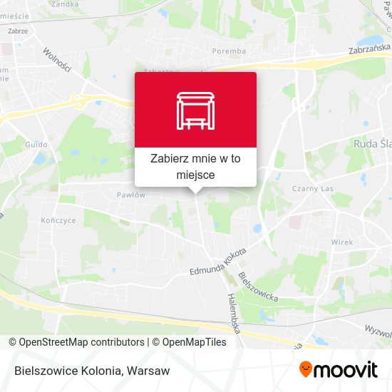 Mapa Bielszowice Kolonia