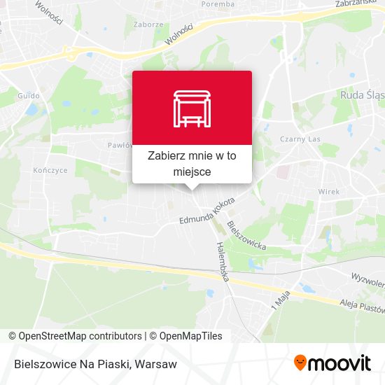 Mapa Bielszowice Na Piaski