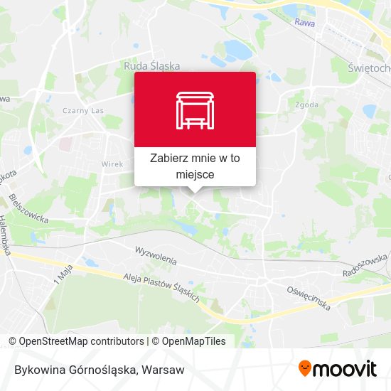 Mapa Bykowina Górnośląska