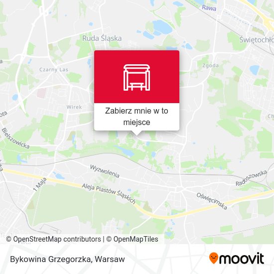 Mapa Bykowina Grzegorzka