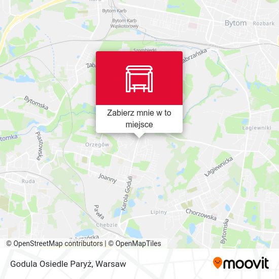 Mapa Godula Osiedle Paryż