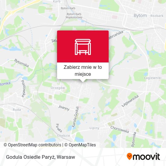 Mapa Godula Osiedle Paryż