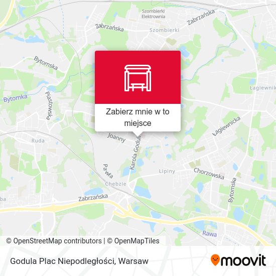 Mapa Godula Plac Niepodległości