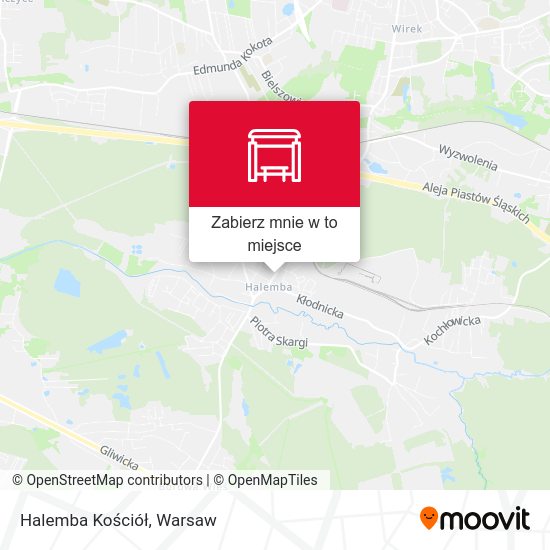 Mapa Halemba Kościół