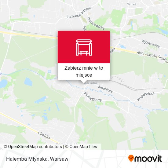 Mapa Halemba Młyńska