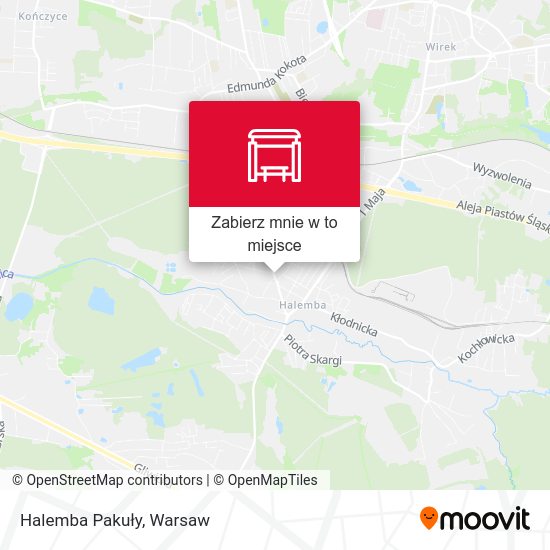 Mapa Halemba Pakuły