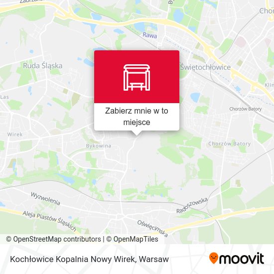 Mapa Kochłowice Kopalnia Nowy Wirek