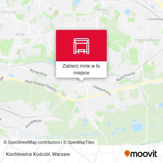 Mapa Kochłowice Kościół