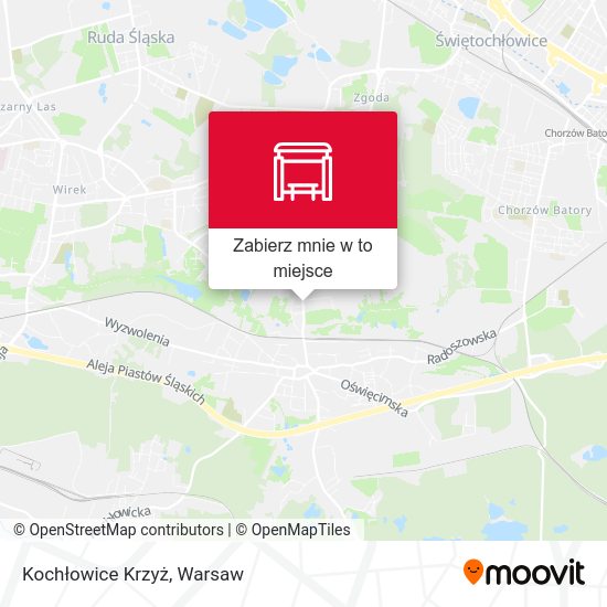 Mapa Kochłowice Krzyż