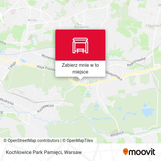 Mapa Kochłowice Park Pamięci