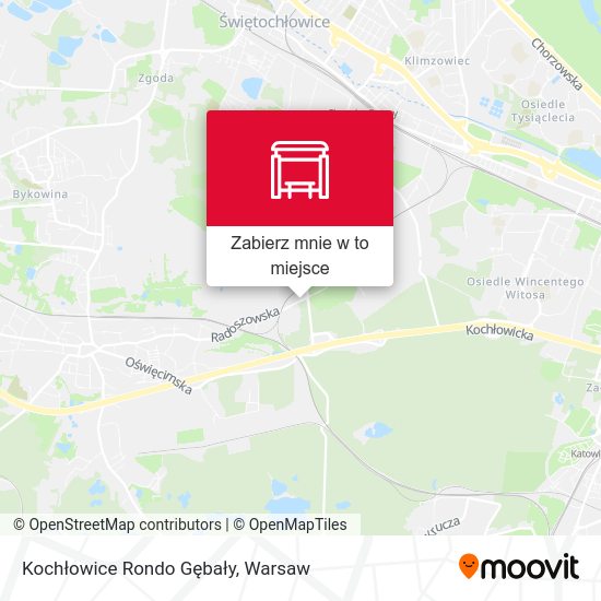 Mapa Kochłowice Rondo Gębały