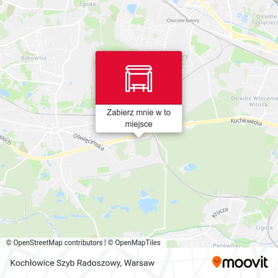 Mapa Kochłowice Szyb Radoszowy