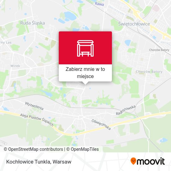 Mapa Kochłowice Tunkla