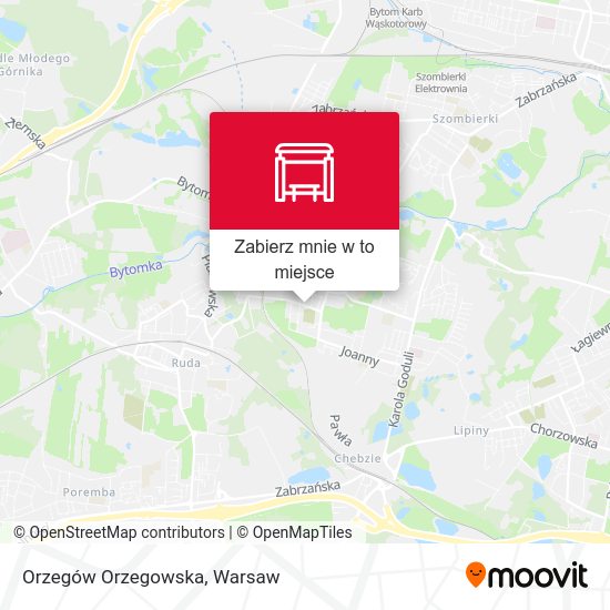 Mapa Orzegów Orzegowska